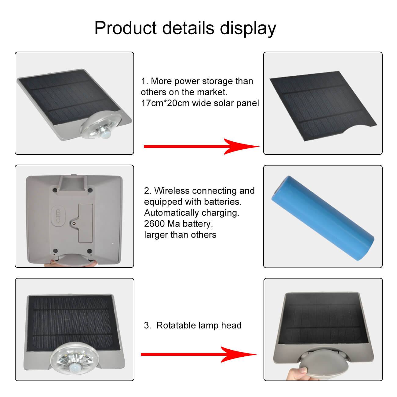 projecteur solaire extérieur